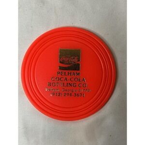 VTG Plastic Coca Cola Coaster Pelham Coca Cola Bottling Co Georgia GA